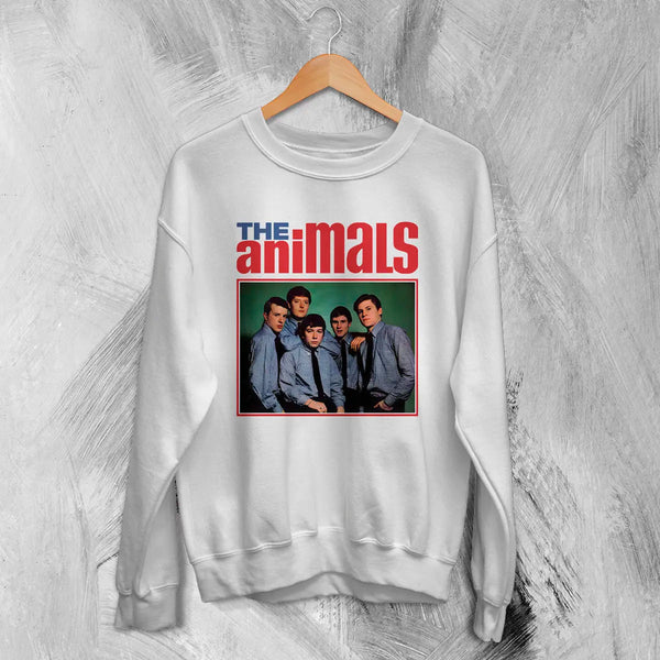 The Animals Sweatshirt Rock Band Shirt Eric Burdon 60s R&B Music Merch - White - WorldWideShirt