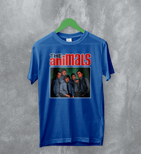 The Animals T-Shirt Rock Band Shirt Eric Burdon 60s R&B Music Merch - Royal Blue - WorldWideShirt