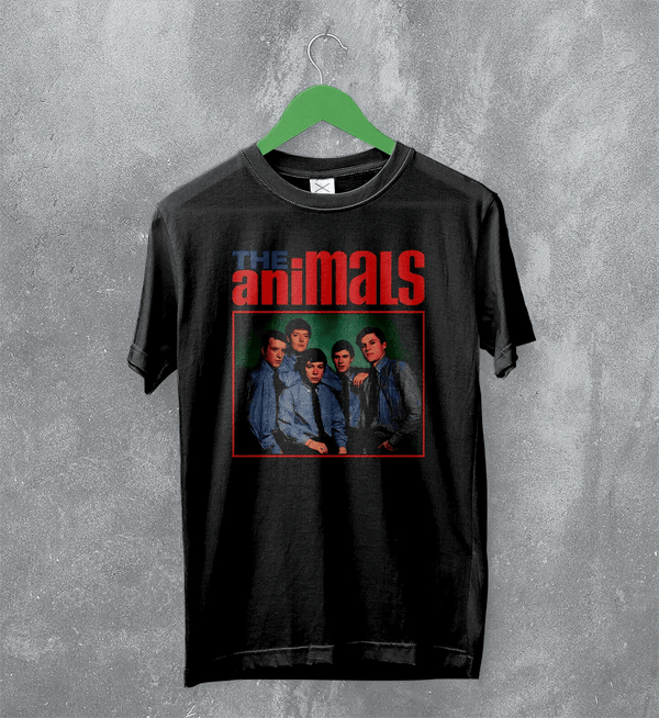The Animals T-Shirt Rock Band Shirt Eric Burdon 60s R&B Music Merch - Black - WorldWideShirt