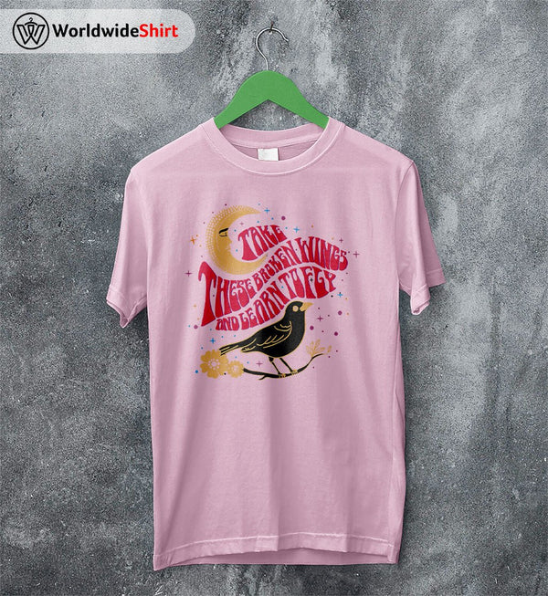 The Beatles Black Bird Lyrics T Shirt The Beatles Shirt Rock Band Shirt - WorldWideShirt