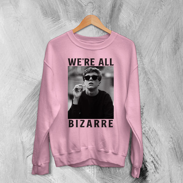 The Breakfast Club Sweatshirt We're All Bizarre Crewneck Emilio Estevez Movie Shirt - Light Pink - WorldWideShirt