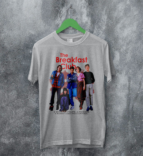 The Breakfast Club T-Shirt Art Movie Poster Shirt Comedy Drama Merch - Sport Grey - WorldWideShirt