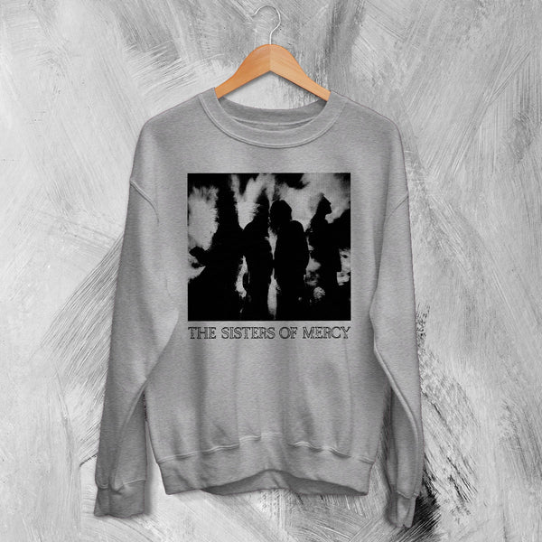 The Sisters of Mercy Concert Sweatshirt Tour Sisters of Mercy Shirt Punk Rock Crewneck - Sport Grey - WorldWideShirt