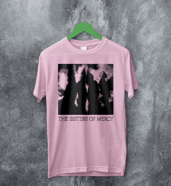 The Sisters of Mercy Concert T-Shirt Tour Sisters of Mercy Shirt Punk Rock Tee - Light Pink - WorldWideShirt
