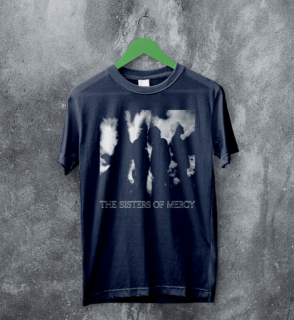The Sisters of Mercy Concert T-Shirt Tour Sisters of Mercy Shirt Punk Rock Tee - Navy Blue - WorldWideShirt