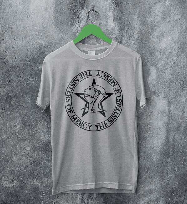 The Sisters of Mercy Logo T-Shirt Gothic Rock Sisters of Mercy Shirt Punk Tee - Sport Grey - WorldWideShirt