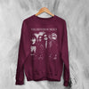 The Sisters of Mercy Member Sweatshirt Punk Rock Sisters of Mercy Shirt Punk Music Crewneck - Red Maroon - WorldWideShirt