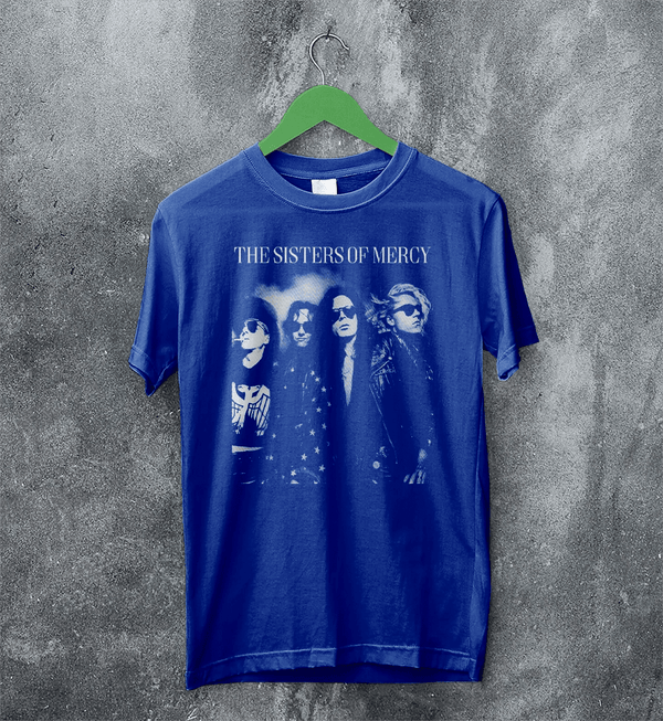 The Sisters of Mercy Member T-Shirt Punk Rock Sisters of Mercy Shirt Punk Music Tee - Royal Blue - WorldWideShirt