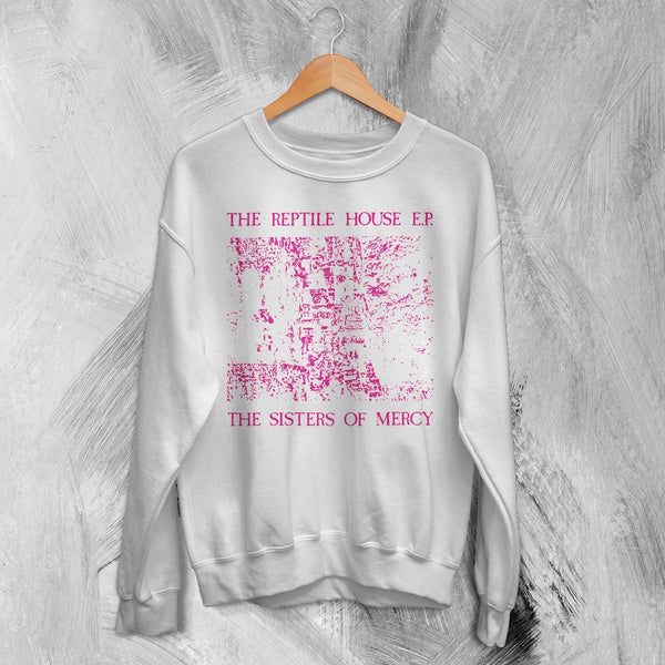The Sisters of Mercy Sweatshirt The Reptile House Shirt Punk Rock Music Crewneck - White - WorldWideShirt
