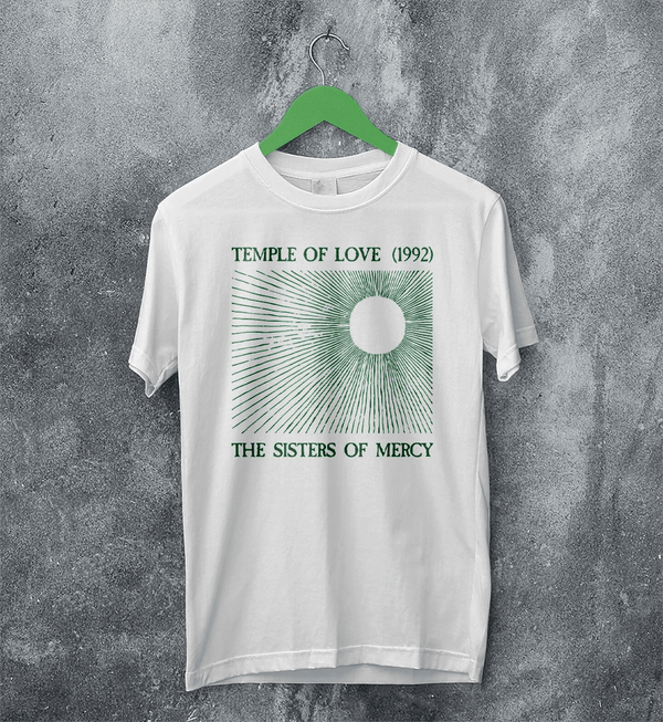The Sisters of Mercy T-Shirt Temple of Love Shirt 90s Sisters of Mercy Tee - White - WorldWideShirt