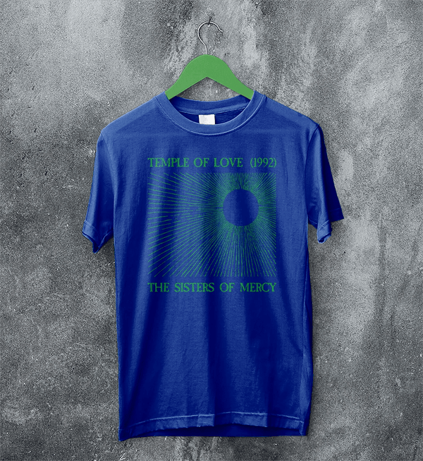 The Sisters of Mercy T-Shirt Temple of Love Shirt 90s Sisters of Mercy Tee - Royal Blue - WorldWideShirt