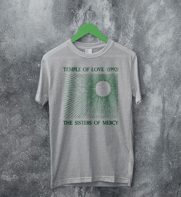 The Sisters of Mercy T-Shirt Temple of Love Shirt 90s Sisters of Mercy Tee - Sport Grey - WorldWideShirt