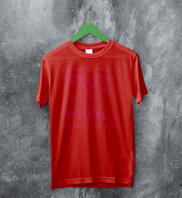 The Sisters of Mercy T-Shirt The Reptile House Shirt Punk Rock Music Tee - Red - WorldWideShirt