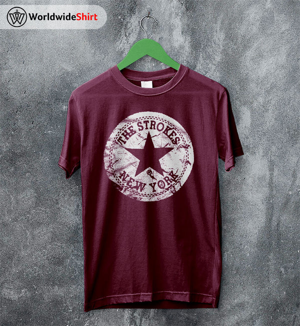The Strokes Merch New York Vintage 90's T Shirt The Strokes Shirt - WorldWideShirt