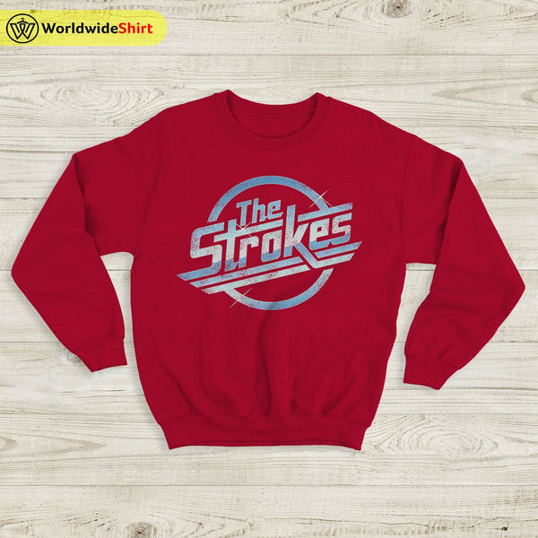 The Strokes Sweatshirt Logo Vintage Sweater The Strokes Merch - WorldWideShirt