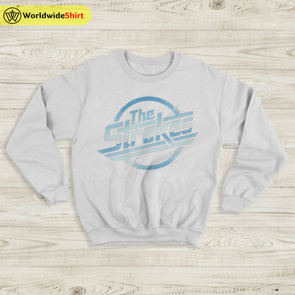 The Strokes Sweatshirt Logo Vintage Sweater The Strokes Merch - WorldWideShirt