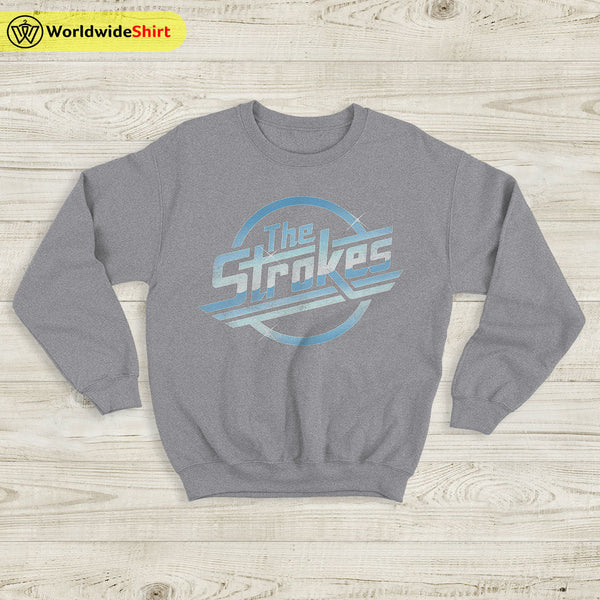 The Strokes Sweatshirt Logo Vintage Sweater The Strokes Merch - WorldWideShirt