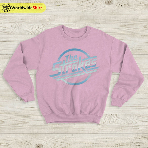 The Strokes Sweatshirt Logo Vintage Sweater The Strokes Merch - WorldWideShirt