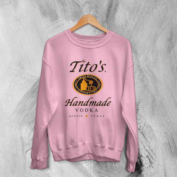 Tito's Handmade Sweatshirt Vodka Beer Sweater Tito's Vodka Merch - WorldWideShirt