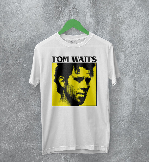 Tom Waits T-Shirt Jazz Rock Shirt Tom Waits American Music Merch - White - WorldWideShirt