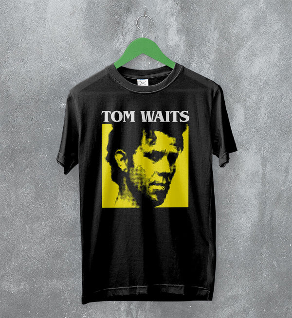 Tom Waits T-Shirt Jazz Rock Shirt Tom Waits American Music Merch - Black - WorldWideShirt