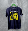 Tom Waits T-Shirt Jazz Rock Shirt Tom Waits American Music Merch - Navy Blue - WorldWideShirt