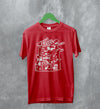 Tom Waits T-Shirt Legend Composer and Songwriter Shirt Folk Music Merch - Red - WorldWideShirt