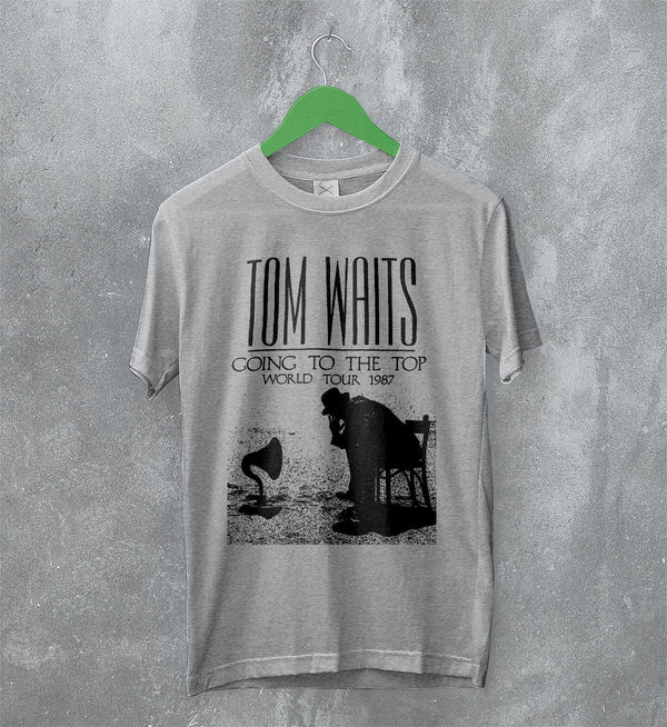Tom Waits T-Shirt Tour Concert Shirt Vintage Music World Tour 1987 Merch - Sport Grey - WorldWideShirt