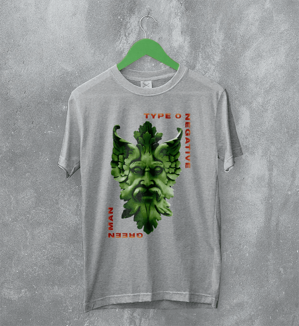 Type O Negative Green Man T-Shirt Gothic Type O Negative Shirt Music Metal Band - Sport Grey - WorldWideShirt