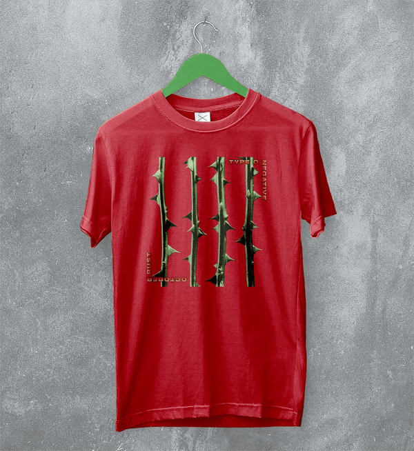 Type O Negative October Rust T-Shirt 90s Album Music Type O Negative Shirt - Red - WorldWideShirt