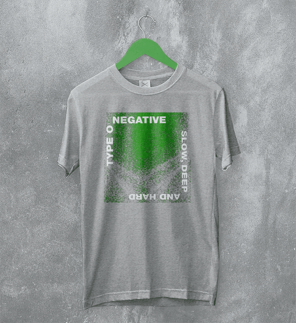 Type O Negative Slow Deep and Hard T-Shirt Gothic Type O Negative Shirt Music Metal Band - Sport Grey - WorldWideShirt