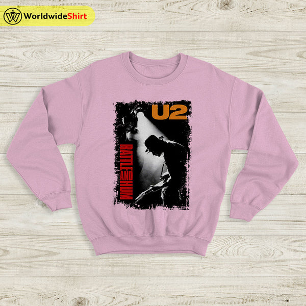 U2 Rattle And Hum Vintage 90's Sweatshirt U2 Shirt U2 Band Shirt - WorldWideShirt