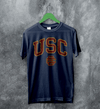 USC Logo T-shirt The University of Southern California Shirt SC LA Merch - Navy Blue - WorldWideShirt