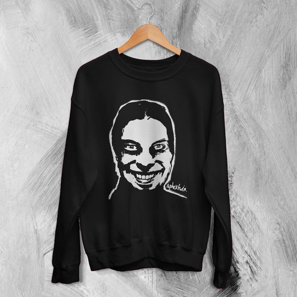 Vintage Aphex Twin Sweatshirt I Care Because You Do Album Cover Sweater - WorldWideShirt