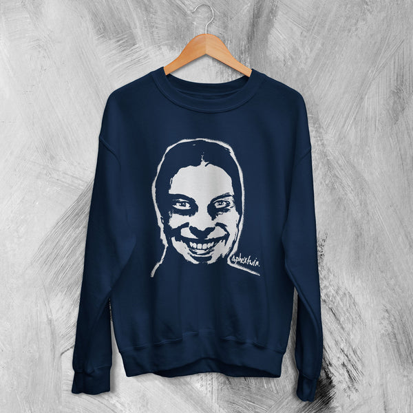Vintage Aphex Twin Sweatshirt I Care Because You Do Album Cover Sweater - WorldWideShirt