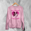 Vintage Asap Rocky Sweatshirt Flacko Love ASAP Rocky Lover Shirt Hiphop Rap Crewneck - Light Pink - WorldWideShirt