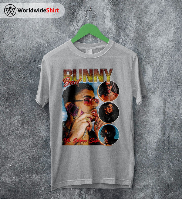 Vintage Bad Bunny 90's T Shirt Bad Bunny Shirt Rapper Shirt - WorldWideShirt