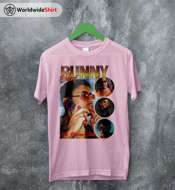 Vintage Bad Bunny 90's T Shirt Bad Bunny Shirt Rapper Shirt - WorldWideShirt