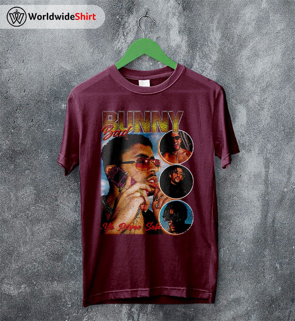 Vintage Bad Bunny 90's T Shirt Bad Bunny Shirt Rapper Shirt - WorldWideShirt