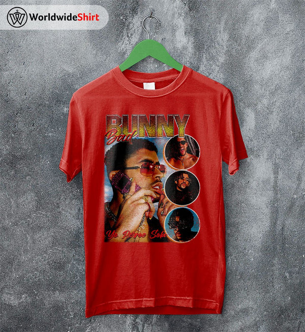 Vintage Bad Bunny 90's T Shirt Bad Bunny Shirt Rapper Shirt - WorldWideShirt
