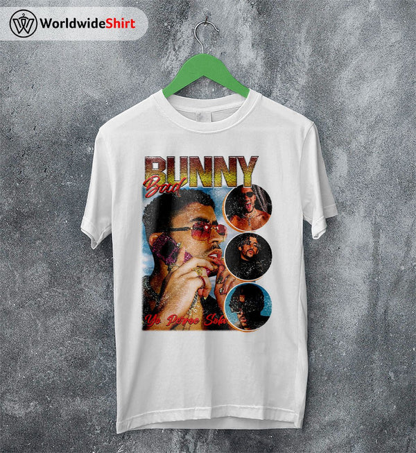 Vintage Bad Bunny 90's T Shirt Bad Bunny Shirt Rapper Shirt - WorldWideShirt