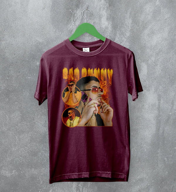 Vintage Bad Bunny T-Shirt Bootleg Rap Shirt Iconic Rapper Fan Merch - WorldWideShirt