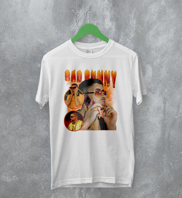 Vintage Bad Bunny T-Shirt Bootleg Rap Shirt Iconic Rapper Fan Merch - WorldWideShirt