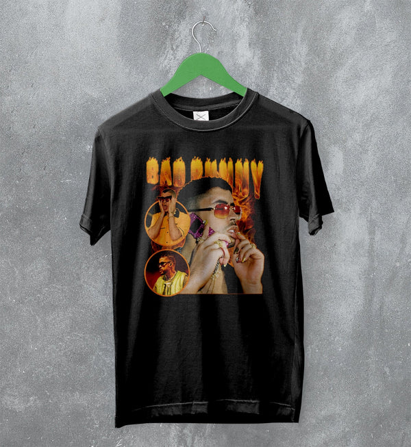 Vintage Bad Bunny T-Shirt Bootleg Rap Shirt Iconic Rapper Fan Merch - WorldWideShirt