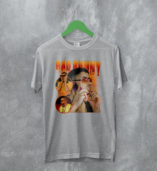 Vintage Bad Bunny T-Shirt Bootleg Rap Shirt Iconic Rapper Fan Merch - WorldWideShirt