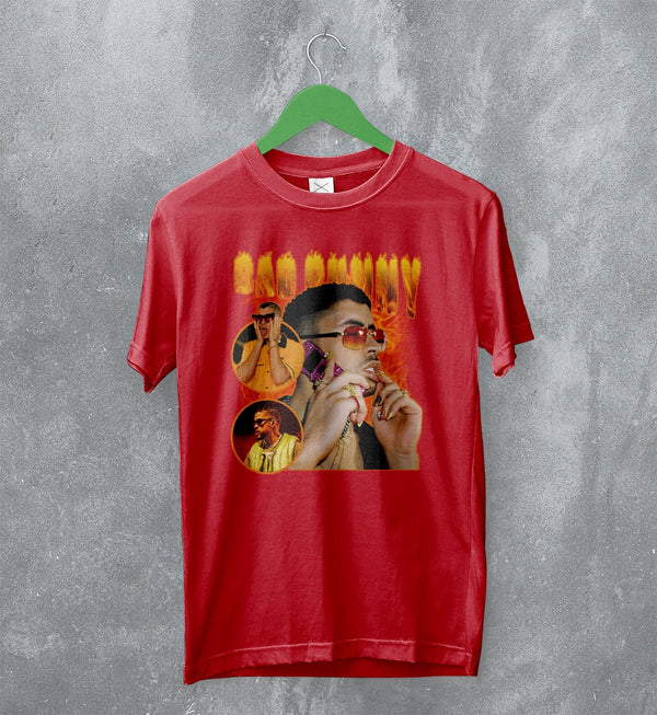 Vintage Bad Bunny T-Shirt Bootleg Rap Shirt Iconic Rapper Fan Merch - WorldWideShirt