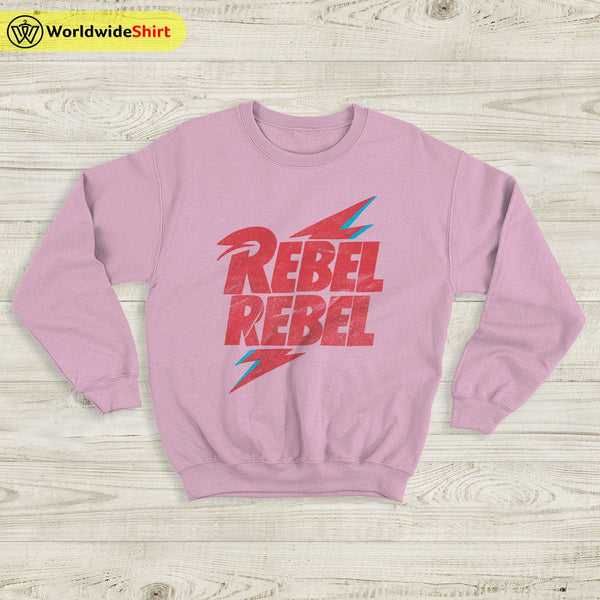 Vintage David Bowie Rebel Sweatshirt David Bowie Shirt Music Shirt - WorldWideShirt