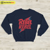 Vintage David Bowie Rebel Sweatshirt David Bowie Shirt Music Shirt - WorldWideShirt