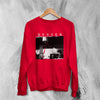 Vintage Duster Music Sweatshirt Discography Album Cover Sweater - Red - WorldWideShirt