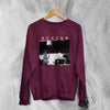 Vintage Duster Music Sweatshirt Discography Album Cover Sweater - Red Maroon - WorldWideShirt